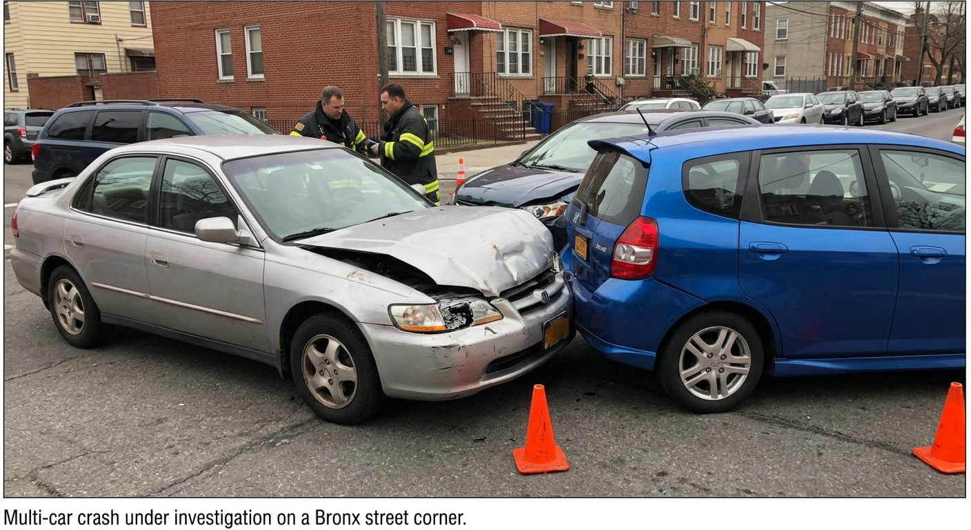Featured image for: Seven Hospitalized After Multi-Car Crash in Bronx, NY